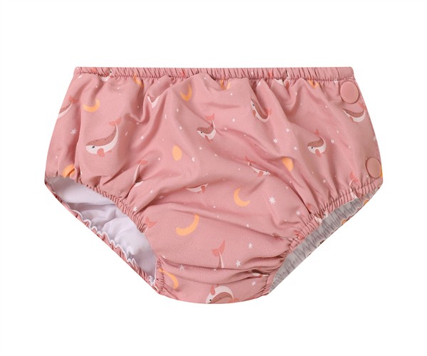 Bañador Pañal Volantes Whale Pink 12 - 18 meses